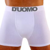 Cueca Boxer Cotton Lycra Branco D'uomo