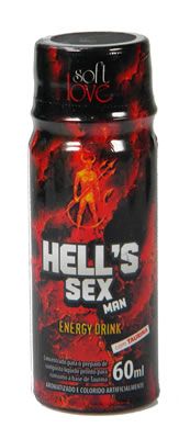 Energético Natural Hell's Sex Man Energy Drink - 60ml